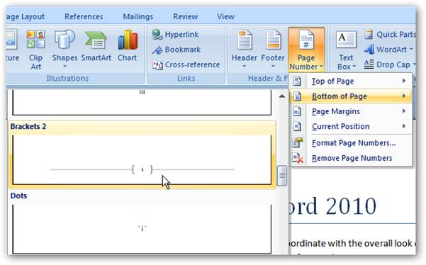 how to fix page numbers in word document
